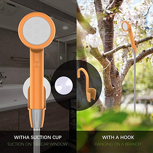 LUOOV Portable Camping Shower, Shower Pump with USB Rechargeable