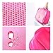 FLYMEI Premium 6 Set Packing Cubes, Bonus Shoe Bag, Various Size Waterproof Travel Luggage Packing Organizers and Compression Pouches System for Carry-on Luggage, Suitcase and Backpacking (Pink)