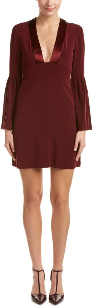 Jill Jill Stuart Women's Deep-V Long-Sleeve Cocktail Dress