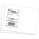 RyhamPaper Shipping Labels with Round Corner, 8.5 x 5.5 Inches Half Sheet Self Adhesive Shipping Address Labels for Laser and Inkjet Printer, 1000 Labels