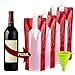 Accmor Wine Bottle Bag Flask, Portable Wine Accessories, Reusable Flexible Collapsible Leek Proof Liquid Accessories for Gift Travel Camping BBQ Party Beach Hiking Home Kitchen