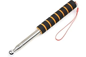 Leanockesa Professional Telescopic Stainless Steel Inspection Hammer,Thickened Expandable Hollowing Drum Detection Tool for H