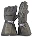 Blok-IT Leather Motorcycle Gloves. Motorbike Gloves. Windproof & Waterproof Biker Gloves, Gauntlet Motorcycle Gloves for Men & Women. Ultra Durable Thinsulate Cold Weather Motorcycle Gloves (Large)