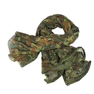 Xue Tactical Écharpe à Réseau Shemagh Keffieh Foulard Militaire Filet De Camouflage Écharpe En Maille Filet Pour…