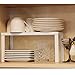 1 Cream White Metal Kitchen Cabinet and Counter Top Organizer Shelf, 13 inch Wide 5 inch deep