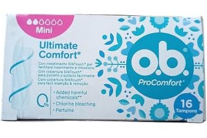 O.B.Pro Comfort Size Mini Tampons 16 Pads.
