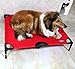 PYRUS 35.8 x 30 x 6.3 inches Pet Camp Bed Steel-Framed Travel Bed Pet Gear Cot for Cat/Dog