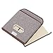 EZOWare 4pc Large Storage Basket Bins with Lid, Linen lidded Fabric Folding Cubes Containers - Gray, 9.8 x 9.8 x 9.8 inches