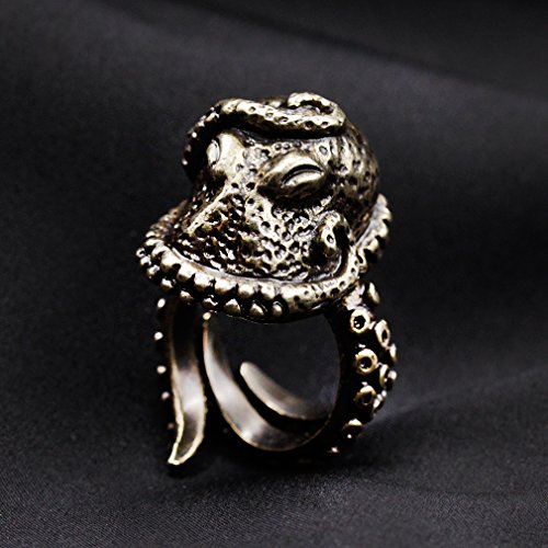 Vintage Bronze Octopus Ring