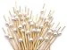 PuTwo Cocktail Picks Handmade Bamboo Toothpicks 4.7” White Pearl in 100 Counts