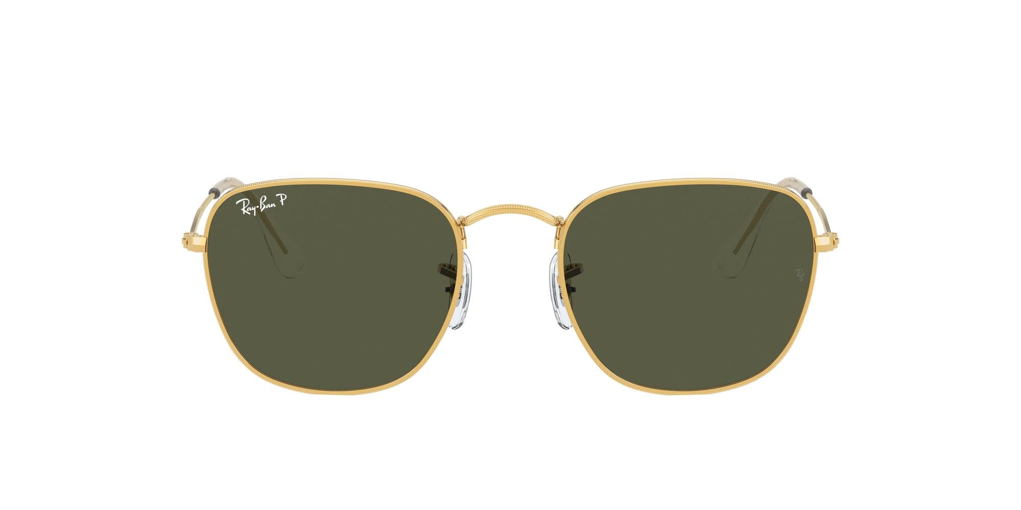 Ray-Ban Unisex RB3857 Frank Square Sunglasses, Legend Gold/G-15 Green Polarized, 51 mm