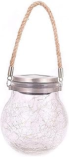 TARTIERY Solar Garten Licht Solar Laterne LED Topf Lampe Einmachglas Licht Garten Led Garland Outdoor Solar Licht Für Garten, Schlafzimmer, Brücke Und Garage Als Außenwandleuchte Warmes Weiß