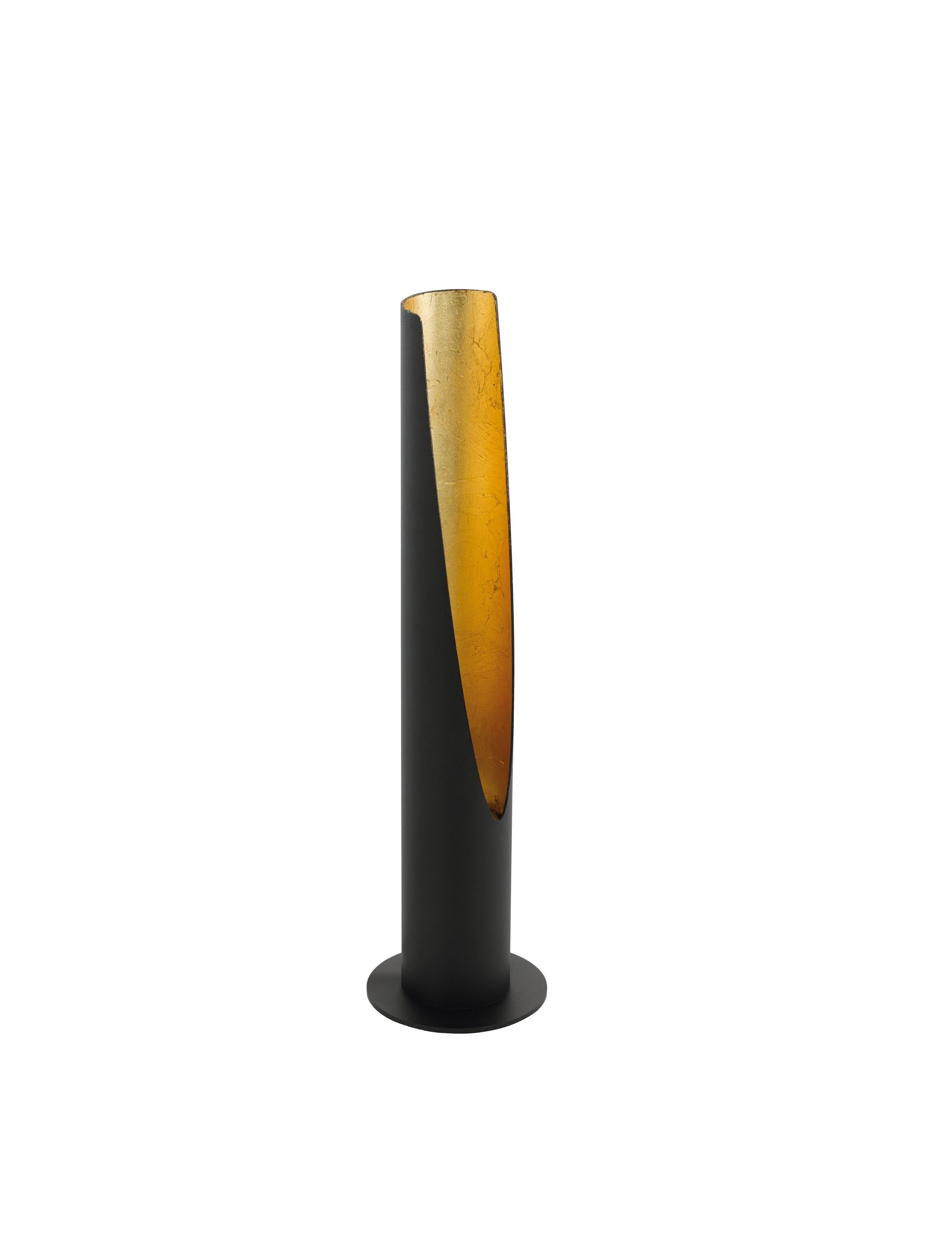 Eglo Table Lamp Barbotto, 1 Bulb Table Light, Steel Rod Lamp, Colour: Black, Gold, Socket: GU10, incl. Switch.