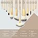Classic Birthday Gifts For Women,Makeup Brush Set, Premium 12 Pcs Synthetic Kabuki Face Eyeshadow Eyeliner Foundation Blending Blush Makeup Brushes Powder Liquid Cream Cosmetic Brushes Kit with Bag