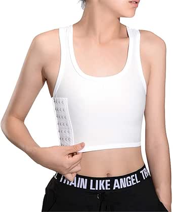 BaronHong Gynecomastia Pecho Binder Hombres Fajas Control de Abdomen Zip Up Camiseta en Forma de