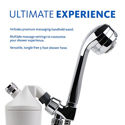 Aquasana Shower Water Filter System Max Flow Rate w/ Handheld Wand