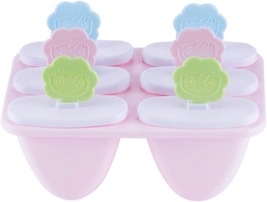 Ice Cream Molds Silicone Molds for Ice Popsicle Kitchen Supply Set of 6 Ice Cube Trays