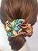 6Pcs Flower Satin Scrunchies, Women's Hair Scrunchies Hair Bow Scrunchy Ponytail Holder-HT001A