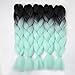 VCKOVCKO Ombre Jumbo Braiding Hair Extension Synthetic Fiber for Twist Braiding Hair, Jumbo Box Braiding Hair 24