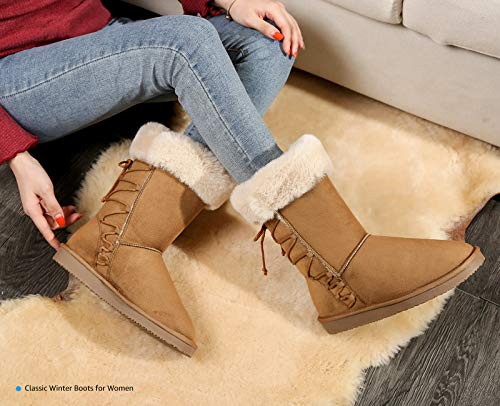 Slip on fuzzy boots Clearance