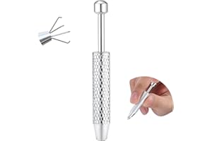 GEMQUEEN Piercing Taper Ball Grabber Tool for Changing Jewelry - 14G 16G 18G 20G Stainless Steel Flat Back Earrings Applicator Tool Threadless Insertion Pin Thread Body Piercing Kit for Ear Nose Lip