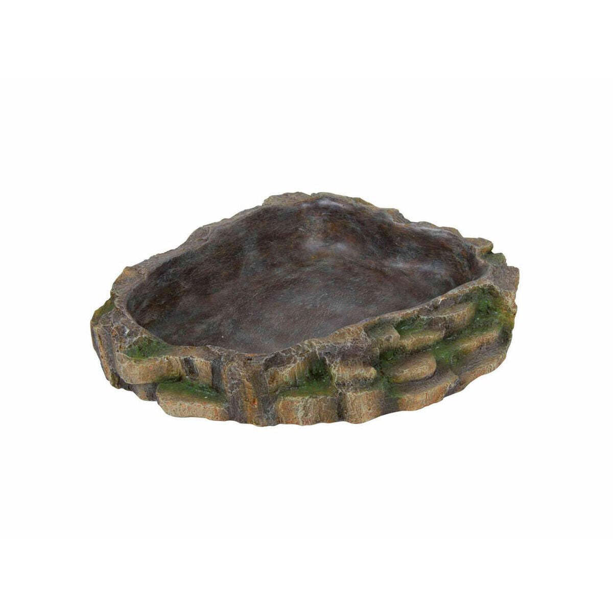 Trixie Reptile Rainforest Decoration Water and Food Bowl, 24 x 5.5 x 20 cm