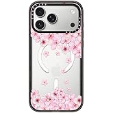 CASETiFY Impact iPhone 17 Pro Max Case [Slim/Compatible with Magsafe / 8.2 ft. 4X Military Grade Drop Protection] - Sakura Cherry Saturday - Clear Black