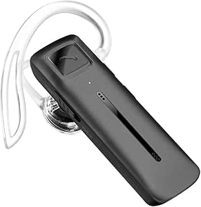Marnana Bluetooth Headset with Voice Command Control, Bluetooth Earpiece w/Noise Cancelling Mic &amp; 13 Hrs Playtime, V5.0 Wireless Headset Hands-Free Call for iPhone Samsung Android Cell Phone - Grey