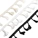 Yalulu 5Yards White/Black/Beige Cotton Lace Tassel Fringe Lace Trim Ribbons Sewing Cloth Crafts Accessories&Home Party Decoration (Black)