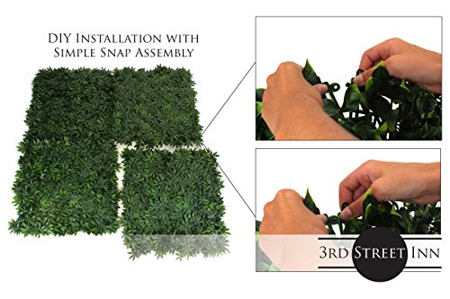 Milltown Merchants Artificial Marijuana Pot Leaf Hedge - Fake Weed Plant - Smoke Shop Decor - Sound Diffuser Marijuana Wall Art - Topiary Cannabis Greenery Panels (4, Cannabis) - Thumbnail 5