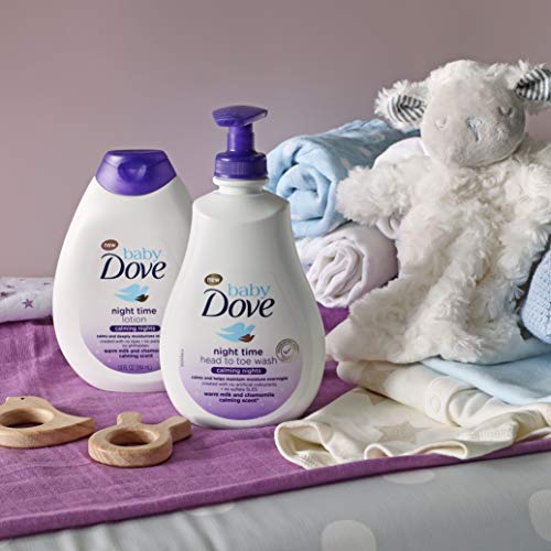 Baby Dove Calming Moisture Sensitive Skin Night Time Wash, 3 Pack Hypoallergenic and TearFree