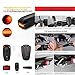 Intelligent Bike Tail Light,Wireless Anti-Theft Bicycle Alarm,USB Rechargeable Taillights,Waterproof Rear Bike LED with Remote Control and Bell for Mountain Accessories By XIAOKOA