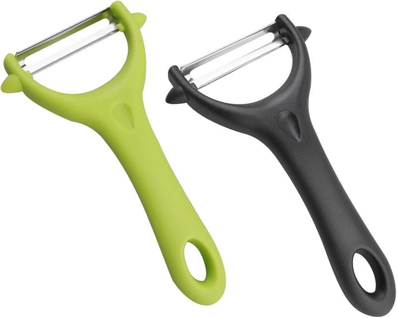 FUYOAL 2 Pcs Y-Shaped Swivel Potato Peeler Stainless Steel Kitchen Tool