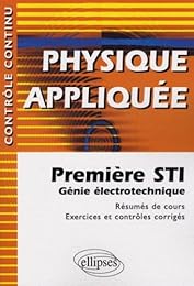 Physique appliquée, première STI