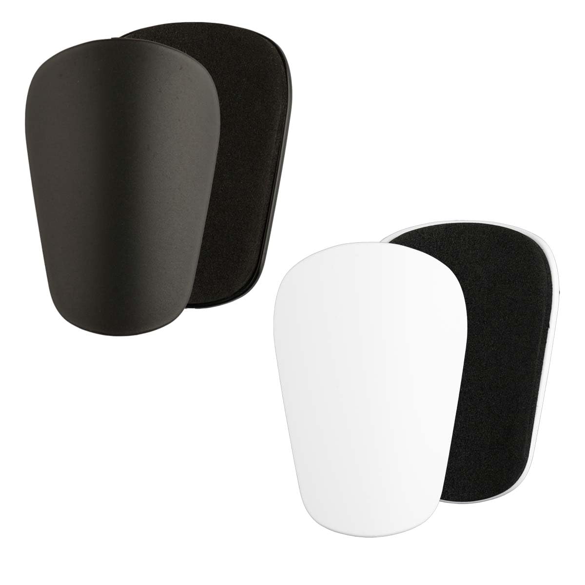 Thyonta 2 Pairs Mini Football Shin Guards - Breathable & Durable for Active Kids Ages 5-10(Black & White)