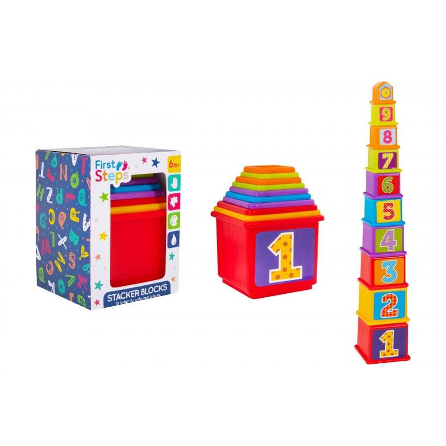 FIRST STEPS 10 STACKER BLOCKS PLAY SET