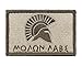 Molon Labe Spartan Patch Fully Embroidered Tactical Hook and Loop Morale Tags (Subdued)