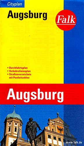 Augsburg (Bavaria, Germany) 1:20,000 Pocket Street Map FALK by CartoTravel Verlag
