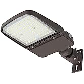 Dakason 240W LED Parking Lot Light Adjustable Arm & Slip Fitter in 1 Mount with Dusk to Dawn Photocell, 100-277V 36000LM Outd