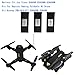 Blomiky 3 PCS 3.7V 900mAh Lipo Battery for Visuo XS809 XS809HC XS809HW XS809W Foldable RC Quadcopter Drone XS809 Battery 3