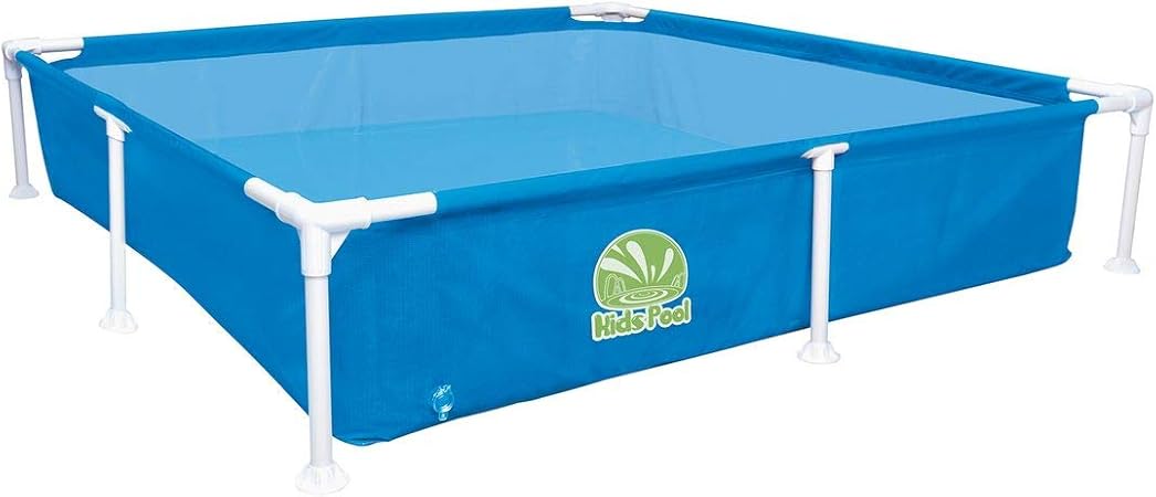 Jilong Kids Pool Blau 152x152 Stahlrahmen Planschbecken Kinder Pool Schwimmbecken Garten Schwimmbad Amazon De Garten