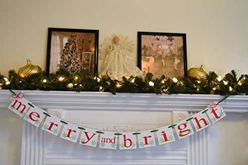 Christmas merry Amazon.com: Christmas Banner, Merry and Bright Banner, Holiday decorations, garland, sign