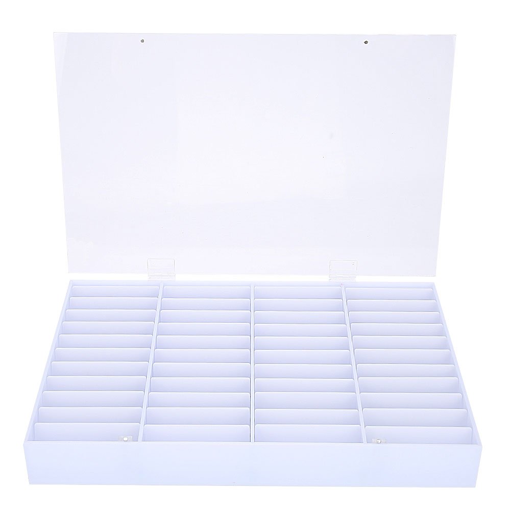 False Nail Showcase, Empty Nail Tips Storage Box Clear Nail Art Container Fake Nail Display Case Nail Decoration Box Nail Storage Box Rhinestone