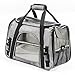Pawfect Pets Airline Approved Pet Carrier Soft-Sided Cat Carrier and Dog Carrier for Cats and Extra Small Dogs, Fits Underneath Airplane Seat. Comes with Two Fleece Pet Mats. (Slate Grey)