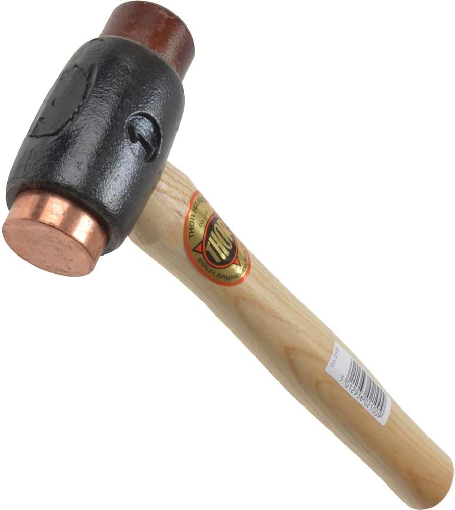 Thor 210 Copper / Rawhide Hammer Size 1 with Wood Handle 725 g
