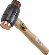 Thor 210 Copper / Rawhide Hammer Size 1 with Wood Handle 725 g