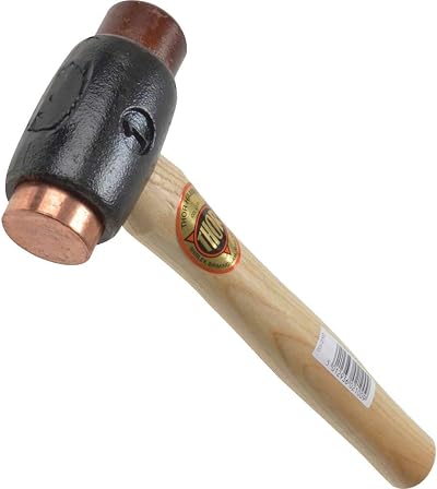 Thor 210 Copper / Rawhide Hammer Size 1 with Wood Handle 725 g