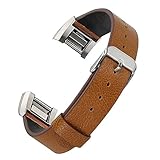 bayite Leather Bands for Fitbit Charge 2, Navy Coffee Green Olive Brown