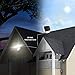 AUSPICE Solar Lights Outdoor,Solar Motion Sensor Lights Outdoor 1500LM 6000K IP65 Waterproof Outdoor Security Lighting 3 Adjustable Heads for Entryways, Patio, Yard (White)