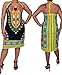 shekiss Women's Sexy Print Sling Backless Dashiki Bodycon Stretch Club Dress
